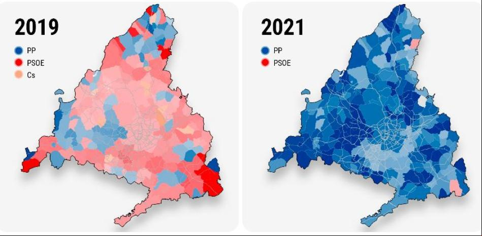 El Atazar y Fuentidueña de Tajo, los dos únicos pueblos donde el PSOE frenó al huracán Ayuso