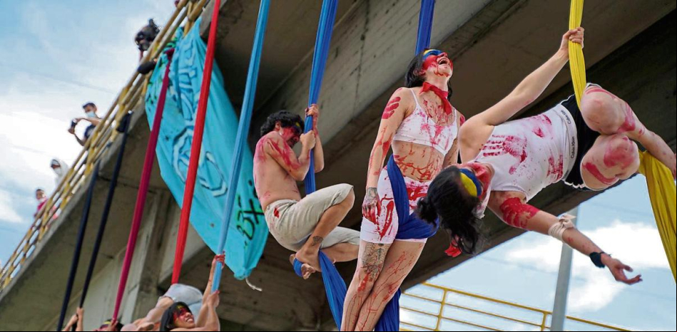 Protestas con ritmo y arte