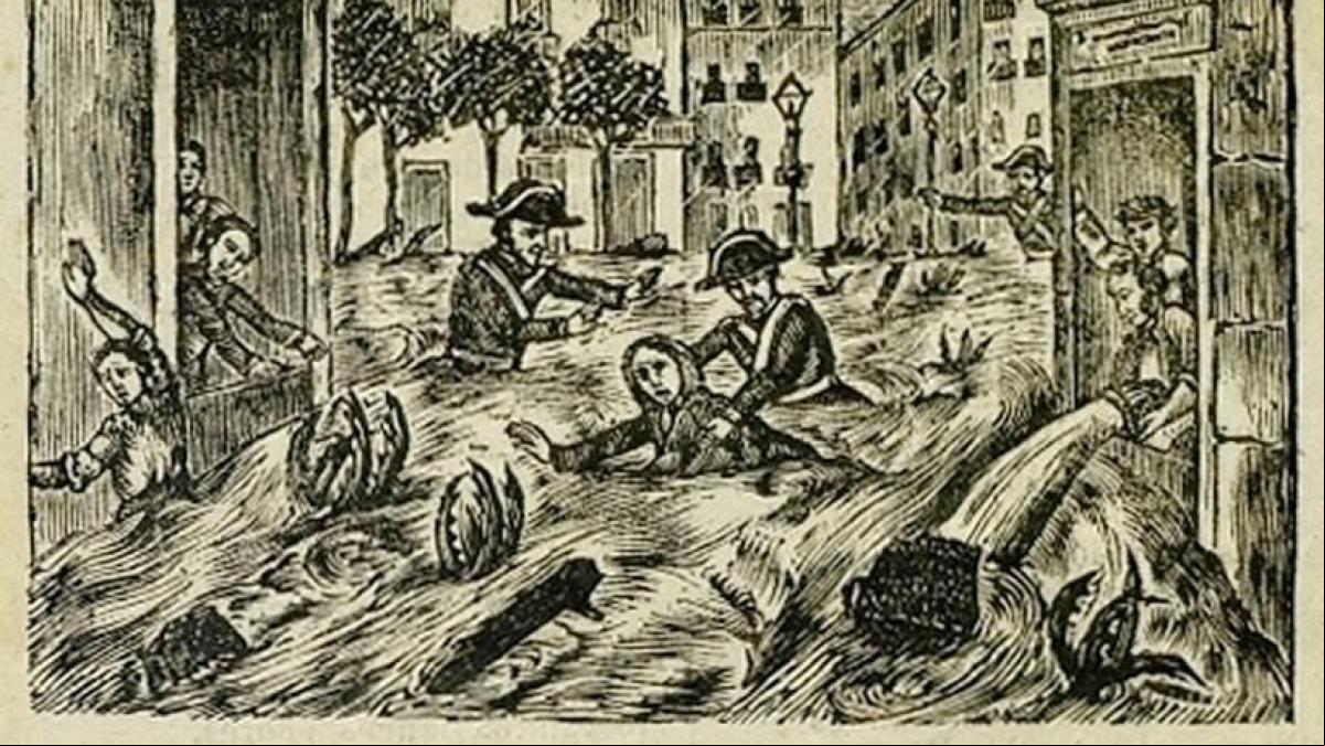 La gran inundación mortal de la Rambla narrada por el autor de El patito feo