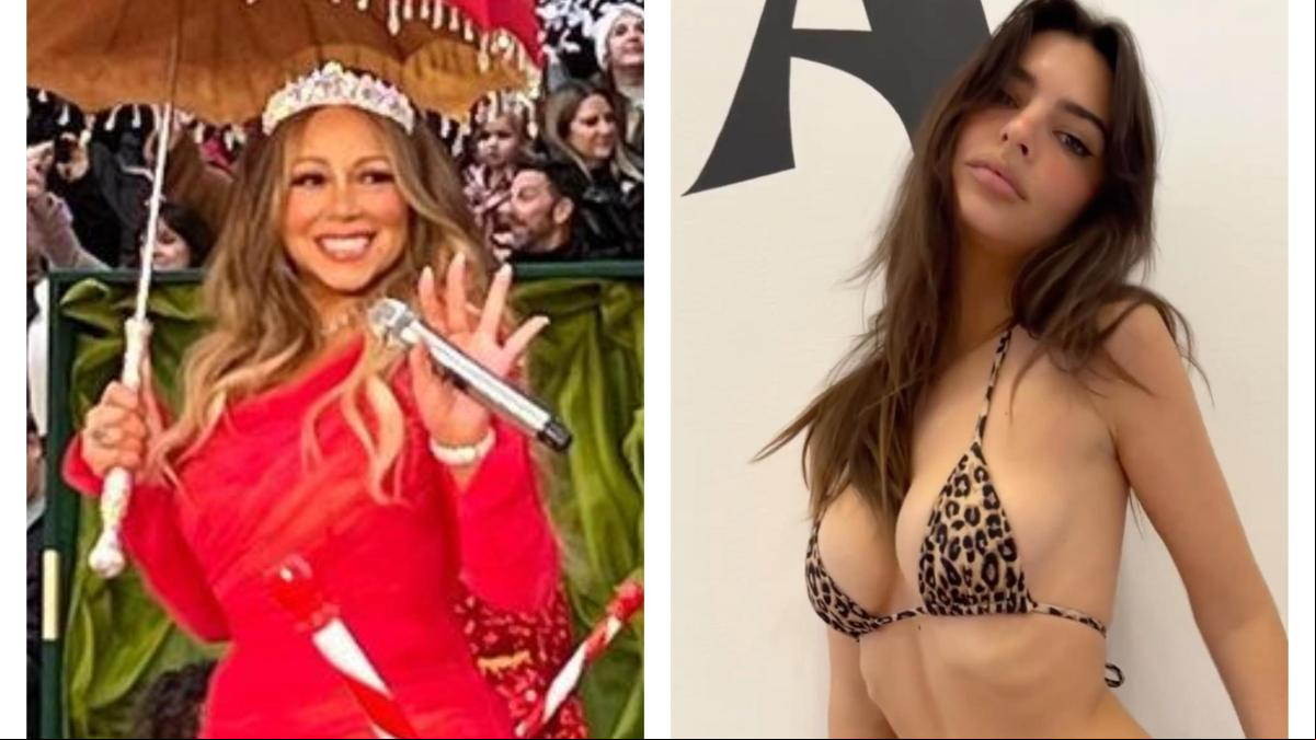 De la recargada Mariah Carey al liviano bikini de Emily Ratajkowski
