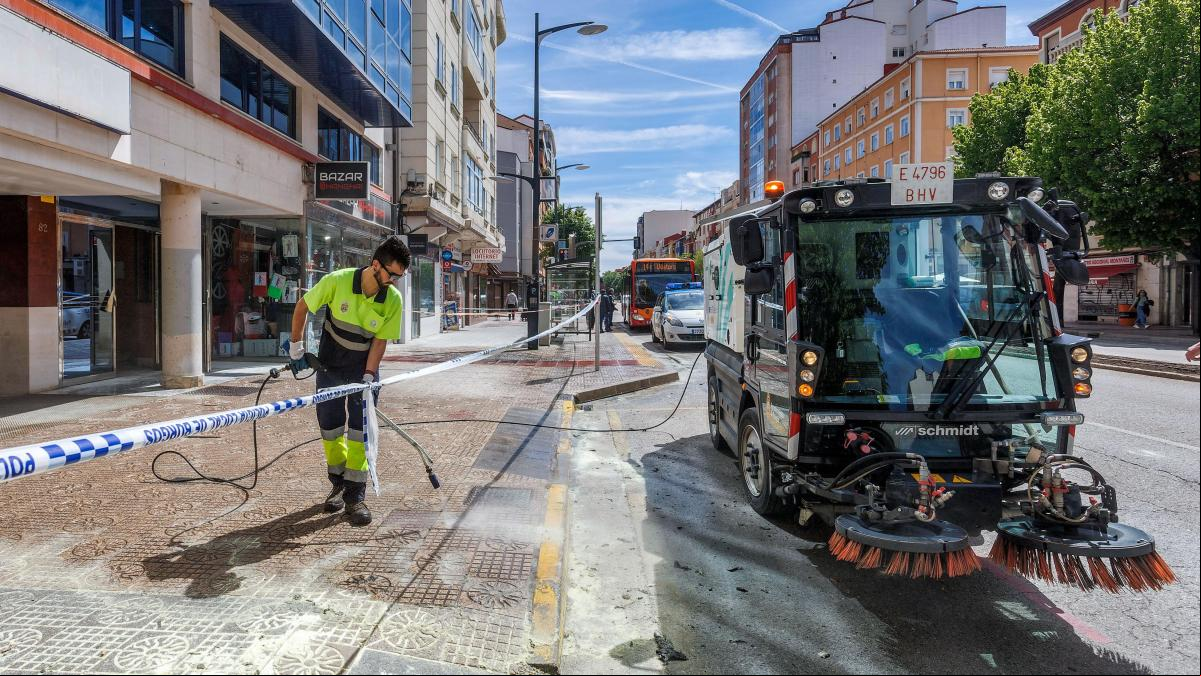 Grave tras quemarse a lo bonzo frente a su expareja en plena calle en Burgos
