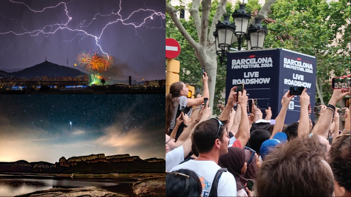 La tormenta de rayos y fuegos artificiales, la lluvia de Ariétidas y la F1, mejores fotos de junio
