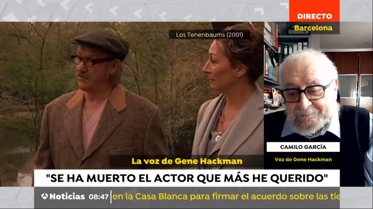 Camilo García, la voz de Gene Hackman en español: “Se ha muerto el actor que más he querido”