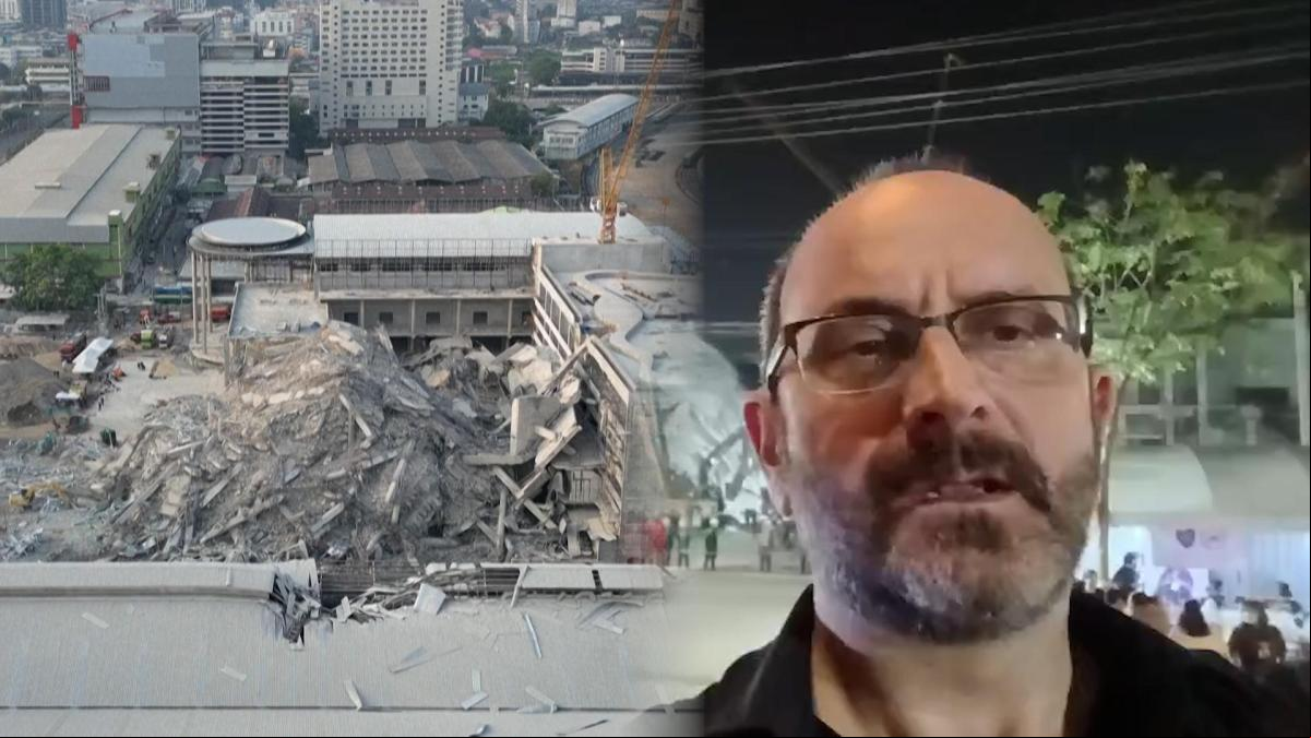 Drones térmicos detectan quince supervivientes bajo el rascacielos desmoronado de Bangkok