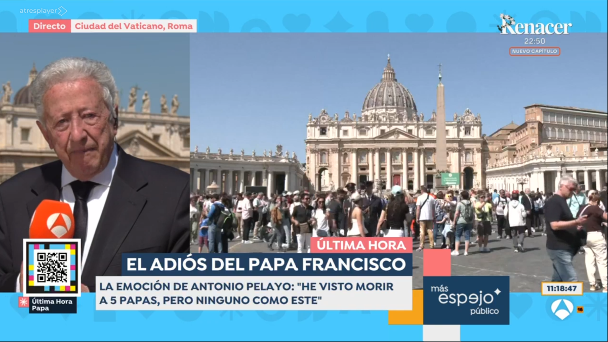 Antonio Pelayo, periodista corresponsal en Vaticano: “He visto morir a cinco papas, pero la persona de Francisco es inatacable”