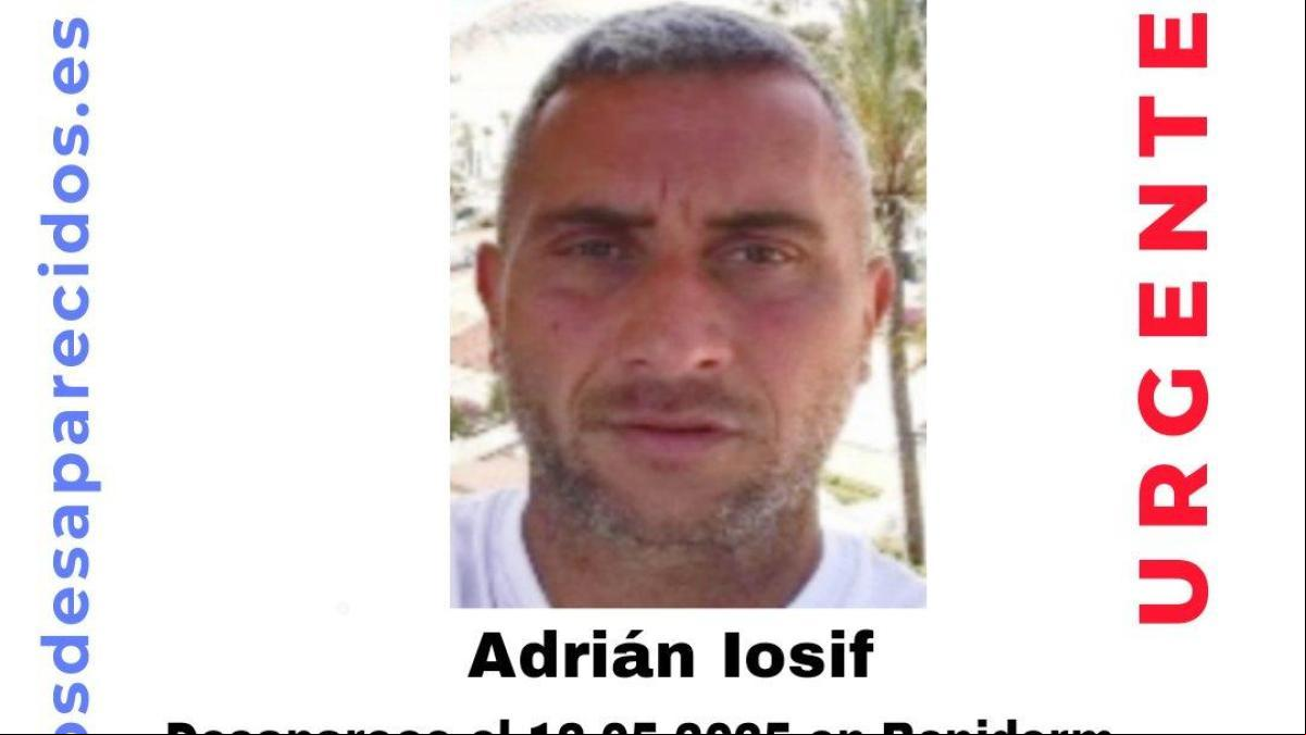 En paradero desconocido Adrián Iosif, un hombre de 38 años desaparecido en Alicante