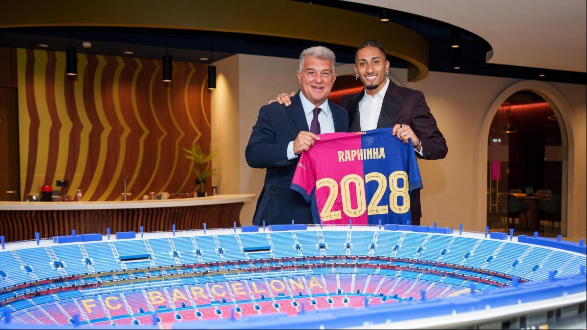 Raphinha ya es del Barça hasta el 2028