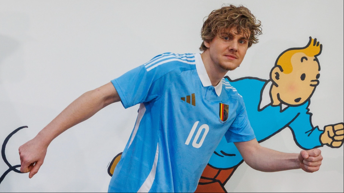 La segunda equipación de Bélgica para la Eurocopa 2024 se inspira en un famoso personaje de cómic: “Brillante en todos los sentidos”