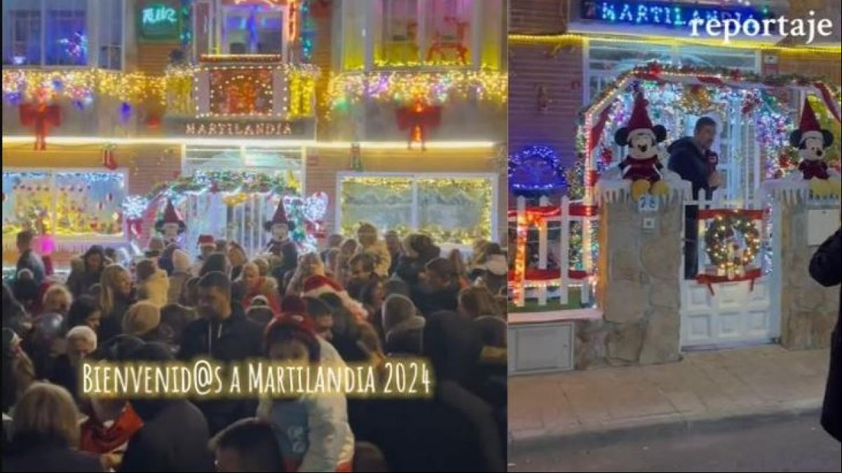 La casa con más luces de Navidad en España deslumbra con más de 15.000 bombillas LED y una decoración inspirada en ‘La Cenicienta’