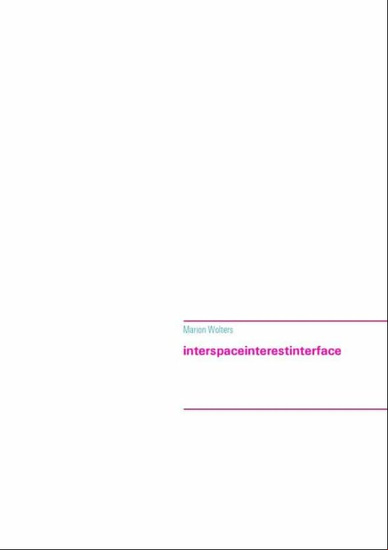INTERSPACEINTERESTINTERFACE EBOOK (edición en inglés) INTERSPACEINTERESTINTERFACE EBOOK (edición en inglés)