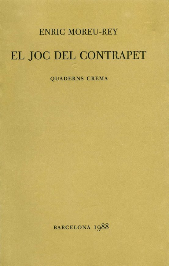 EL JOC DEL CONTRAPET (edición en catalán)