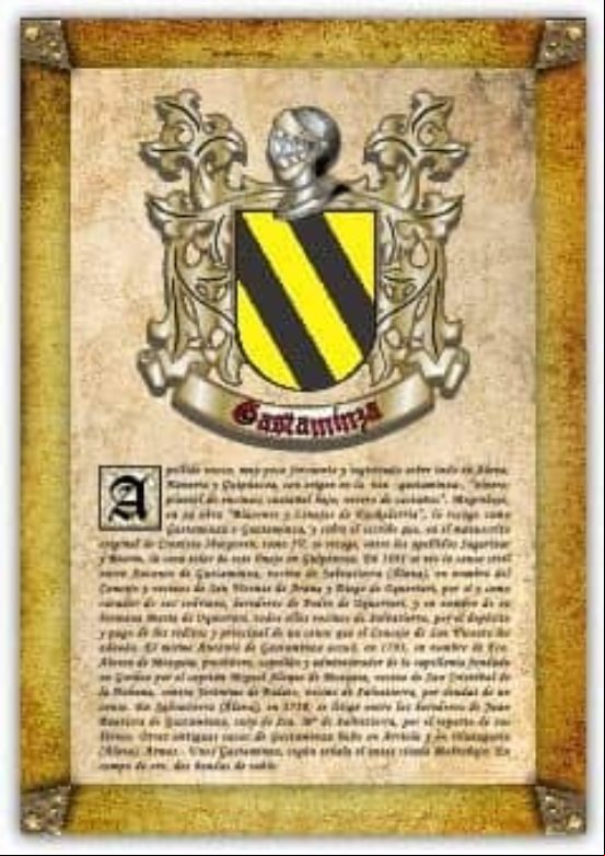 Apellido Gastaminza / Origen Historia Y Heráldica De Los Linajes Y Ape