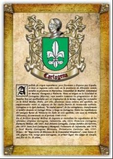 Apellido Cartagena / Origen Historia Y Heráldica De Los Linajes Y Apel