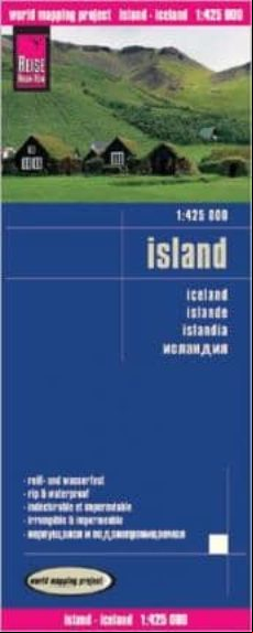 Islandia Mapa De Carreteras (1:425000)
