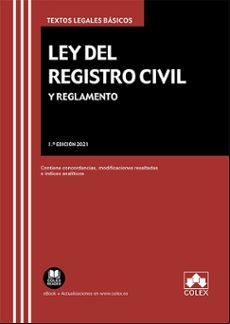 Ley Del Registro Civil Y Reglamento 2021