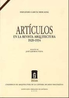 Articulos En La Revista Arquitectura 1920-1934