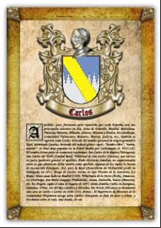 Apellido Carlos / Origen Historia Y Heráldica De Los Linajes Y Apellid