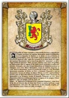 Apellido Manzanares / Origen Historia Y Heráldica De Los Linajes Y Ape