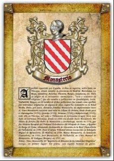 Apellido Monasterio / Origen Historia Y Heráldica De Los Linajes Y Ape
