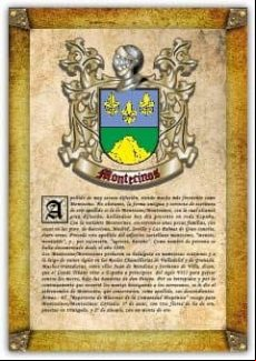 Apellido Montecinos / Origen Historia Y Heráldica De Los Linajes Y Ape
