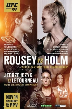 U F C 193: Rousey Vs Holm U F C 193: Rousey Vs Holm