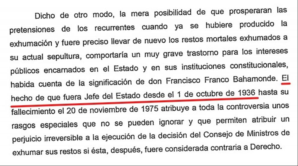 Polémica por el auto del Supremo que defiende que Franco fue jefe del Estado desde 1936