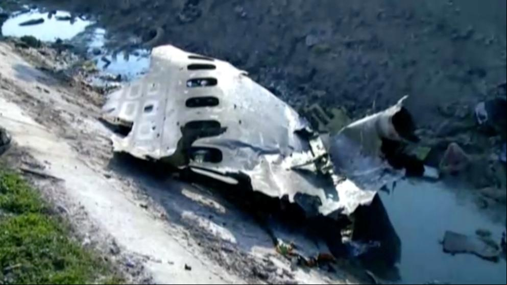 El vídeo que muestra el momento del accidente del avión ucraniano con 176 pasajeros